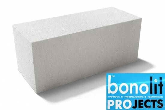 Газобетонные блоки Bonolit Projects 600х250х250 B5,0 D600